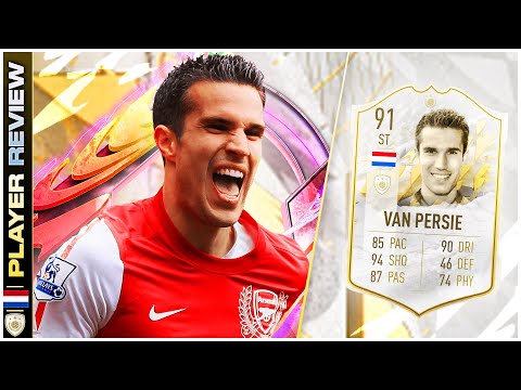 PRIME ICON 91 RATED ROBIN VAN PERSIE PLAYER REVIEW - FIFA 22 ULTIMATE TEAM - CRACKED SHOOTING!!!!!