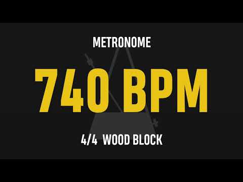 740 BPM 4/4 - Best Metronome (Sound : Wood block)