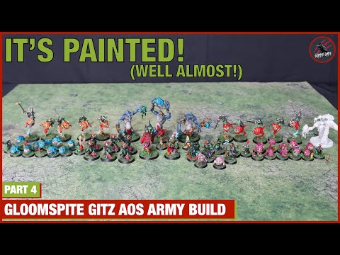 THE GITZ ARE PAINTED & READY FOR BATTLE ... Well Almost ... Gloomspite Gitz Army Build - Part 4