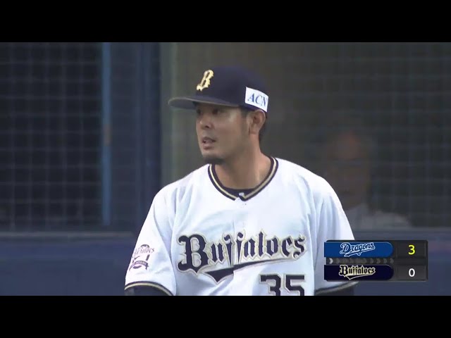 【7回表】バファローズ・比嘉 ドラゴンズ・福田にタイムリーを浴びる 2019/6/13 B-D