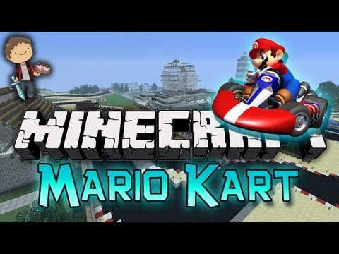 Minecraft: Mario Kart Mini-Game w/Mitch & Jerome!