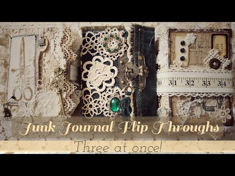 junk Journal Flip Through x3 pretty little ladies!- Sold, thank you 🥰