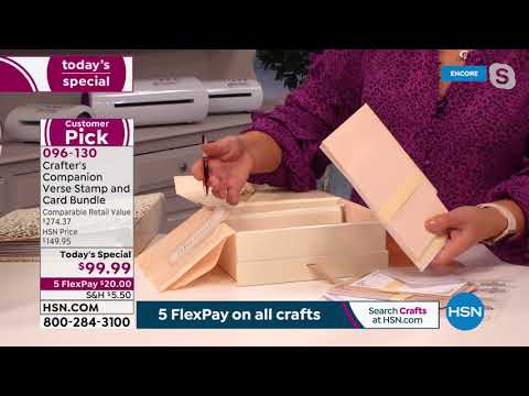 HSN | Crafter's Companion Sale - Up to 40% Off 09.13.2021 - 06 AM