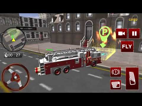 Flying Fire Truck Simulator - City Rescue Games 2020 #3 - Best Android Gameplay