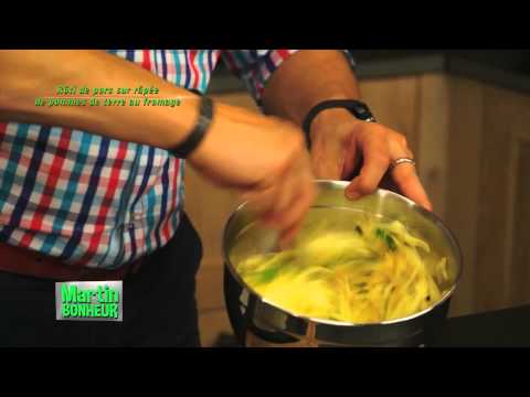 facile 007 Rôti de porc sur râpée de pommes de terre au fromage