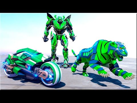 Lion Robot Transform Bike Game - Android Gameplay | Walk through a Game