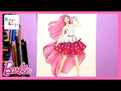 Rockstar Barbie Prenses Azra | Nasıl Çizilir | Çizim Teknikleri | Boya Boya Video