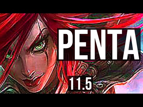 KATARINA vs RENEKTON (MID) | Penta, 500+ games | KR Master | v11.5