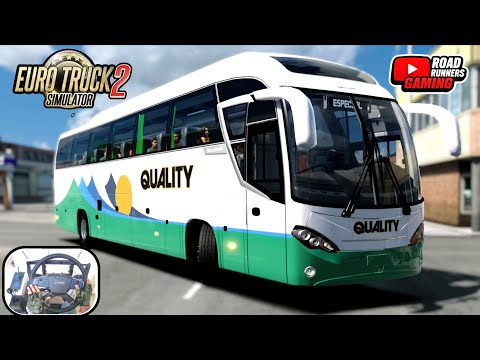 Euro Truck Simulator 2 | Mascarello Roma R8 Bus Passenger Trip | 4K HDR Realistic Gameplay