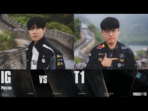 IG vs T1 | WORLDS 2025 | Play-Ins | Game 01 | Invictus Gaming vs T1