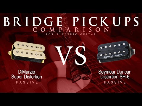 DiMarzio SUPER DISTORTION vs Seymour Duncan DISTORTION SH-6 - Bridge Guitar Pickup Comparison
