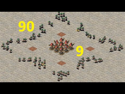 Conscripts vs Gattling Cannon🎮Same Cost: Red Alert 2