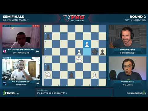 Shamsiddin Vokhidov blown away Arjun Erigaisi to lead Gotham Knight to PCL final