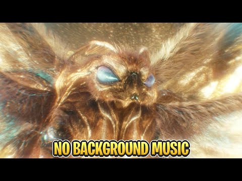 Mothra's resurrection scene (No BGM) - Godzilla x Kong: The New Empire