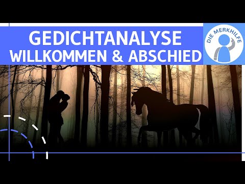 Poem analysis / interpretation - example Welcome and Farewell - structure & interpretive hypothesis