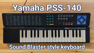 Video thumbnail for The Yamaha PSS-140 - a vintage keyboard that sounds like a Sound Blaster card by Preece Music