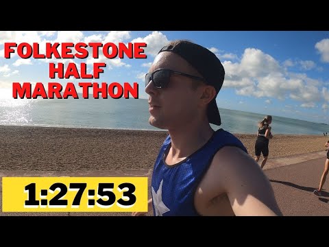 Running The Folkestone Rotary Half Marathon - The LONG And Straight Coastal Path!