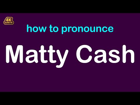 How to pronounce Matty Cash