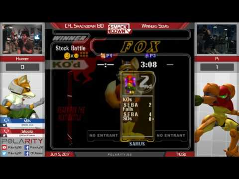 CFL Smackdown 130 Melee - Harriet (Fox) vs Pi (Samus) - Winners Semis