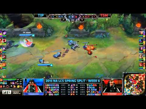 TIP vs TSM   LCS NA 2015 Spring W6D2   Team Impulse vs Team SoloMid VOD