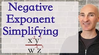 Negative Exponents Simplifying