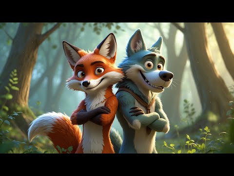 Кумчо Вълчо и Лисана 🐺🦊| Песничка на български | Лисицата надхитрила вълка 😄| MONKA