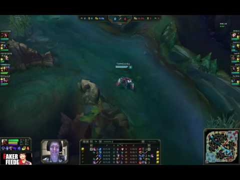 Bjergsen vs Tank Zed vs Twisted Fate Midlane Faker Feeder ✔225
