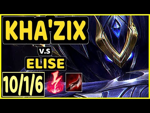 ONFLEEK (KHA'ZIX) vs ELISE - 10/1/6 KDA JUNGLE CHALLENGER GAMEPLAY - KR