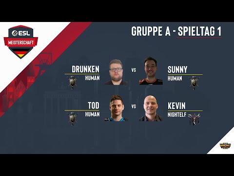 WC3 - Drunken vs. Sunny / ToD vs. Kevin | ESL  Herbstmeisterschaft 2021
