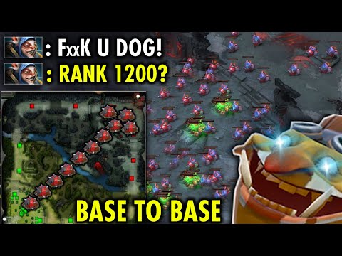 How real man play techies!! EPIC 500IQ bully immortal with mines army Base to Base!!