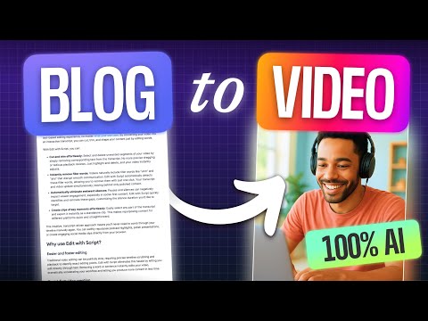 How to Turn Blog to Video using AI 🚀 | AI Text to Video Generator
