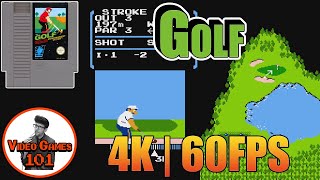 NES Golf Playthrough | 4K 60FPS | Video Games 101