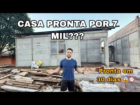 ESSA CASA CUSTOU 7 MIL REAIS / CASA MAIS BARATA DO BRASIL / VIVER DE ALUGUEL 