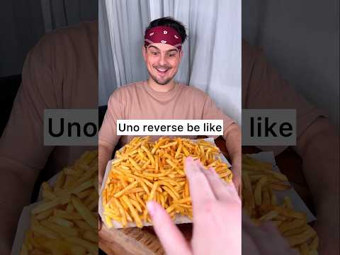 How to eat FRIES with your friend properly?😎❤️🍟| CHEFKOUDY