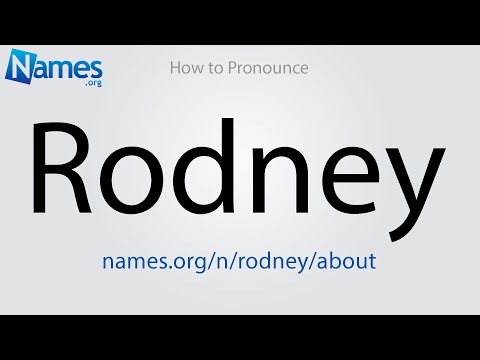 How to Pronounce Rodney