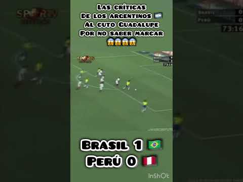 Ingresa el Cuto Guadalupe y hace gol Brasil
