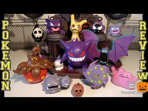 👻🎃Halloween Pokémon Special! My Clay Figure Review: Spiritomb Gengar Golbat Ditto Mimikyu Haunter!🦇😵