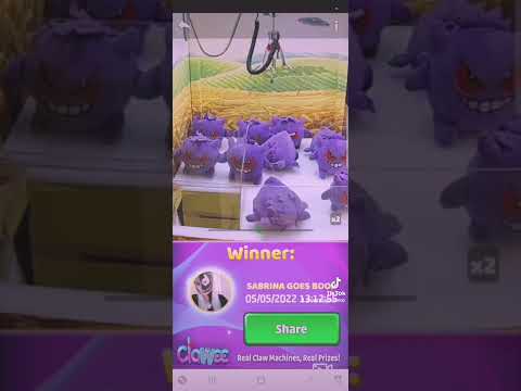 Winning Gengur from pokemon on clawee 🎮#clawee #pokemon
