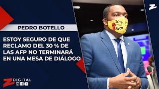 Pedro Botello: estoy seguro de que reclamo del 30 % de las AFP no terminará en una mesa de diálogo