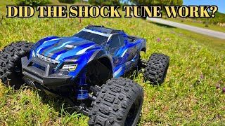 Shock Tuning Of The Traxxas Wide Maxx Continues Did I get It Right?