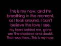 This Is My Now - Jordin Sparks Lyrics