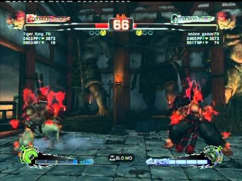 SSF4 AE : online_gamer79 (evil ryu) vs Tiger_King_78 (evil ryu)