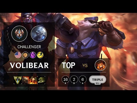 Volibear Top vs Gnar - NA Challenger Patch 10.16