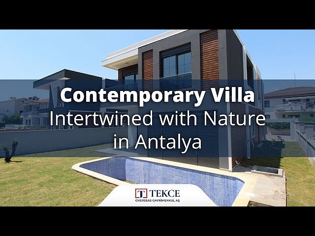 Contemporary Villa Intertwined with Nature in Antalya