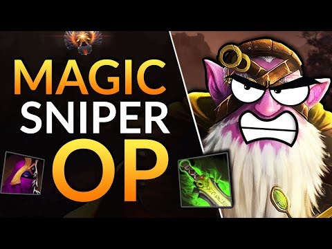 MAGIC E-BLADE SNIPER OP! - IMBA Item Build Tips to RAMPAGE | Dota 2 Mid Guide