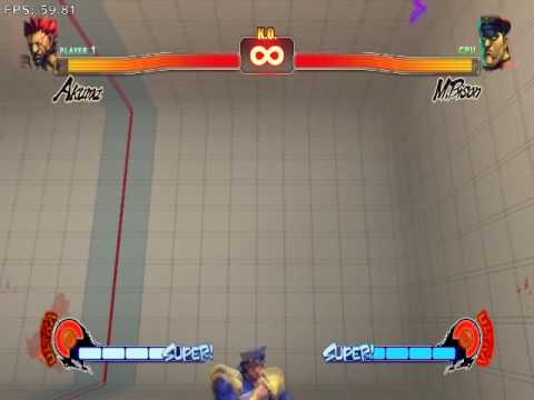 Street Fighter 4 Glitch Akuma + Bison