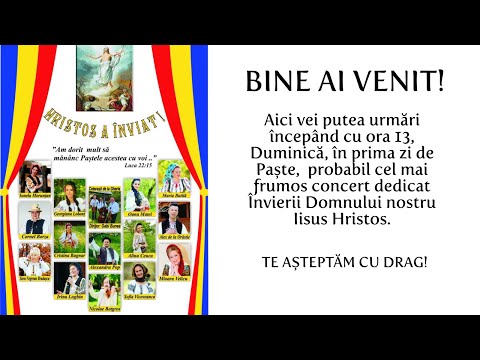 Concert de Paște Live, Duminică 24 Aprilie, ora 13