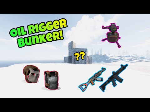 Solo Raiding Oil Rigger Bunker! - Rust Console Edition