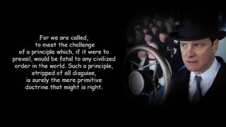 [The King&#39;s Speech Quotes]  Speech scene: with God&#39;s help we shall prevail