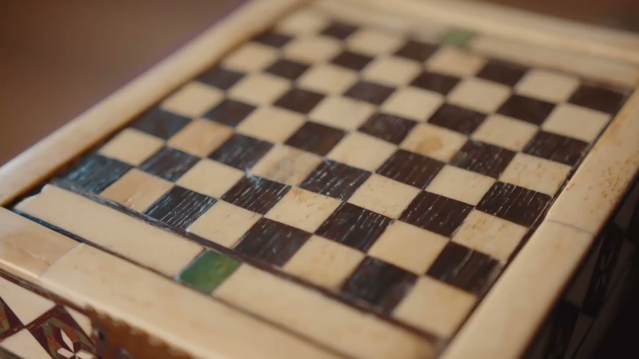 An important Italian bone and wood games compendium, probably Venetian, Embriachi workshop, ca. 1400